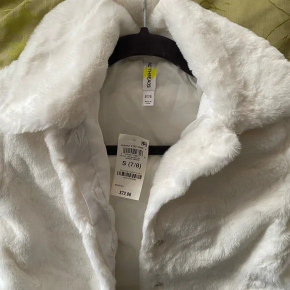 Epic Threads Cream Faux Fur Jacket for Kids - Picture 6 of 9
